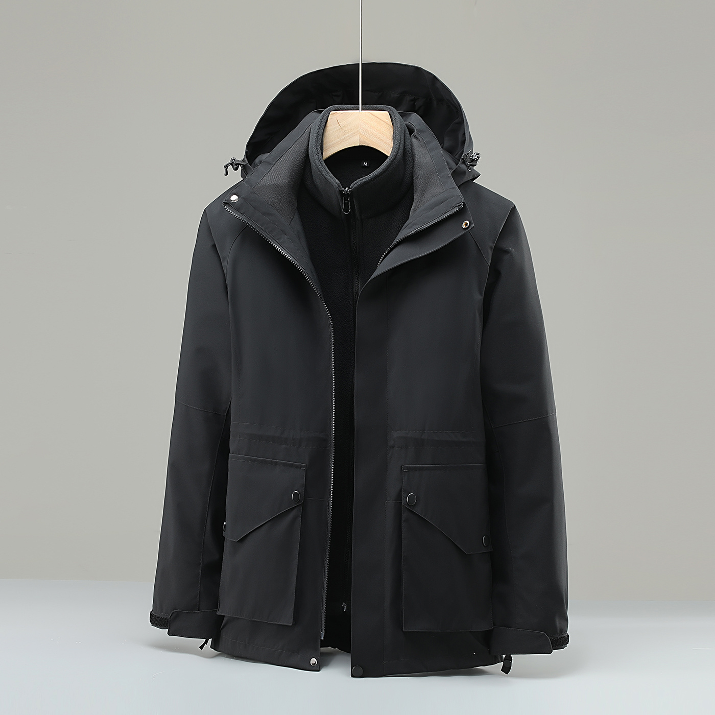 Customized high quality  3 in 1 Jacket Warm Winter Waterproof Jacket Shell Snow Jacket