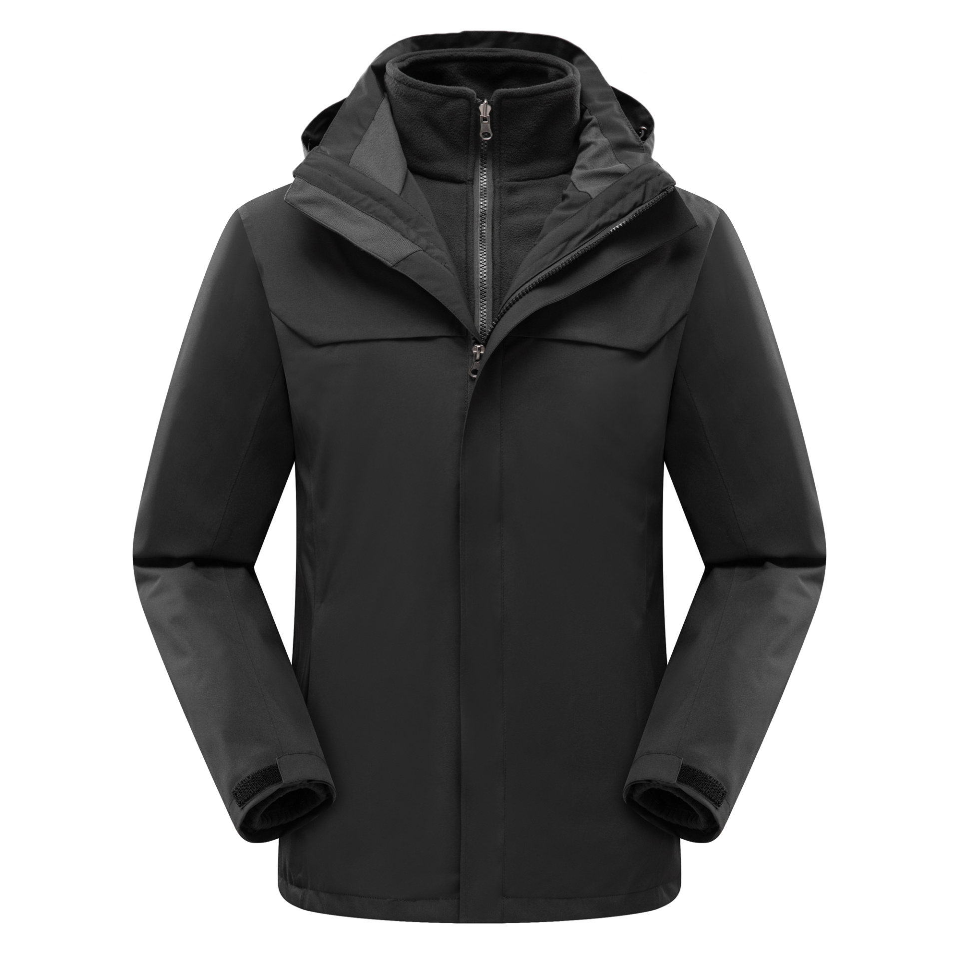 Customized Wholesale 3 in 1 Jacket Warm Winter Waterproof Jacket Shell Snow Jacket