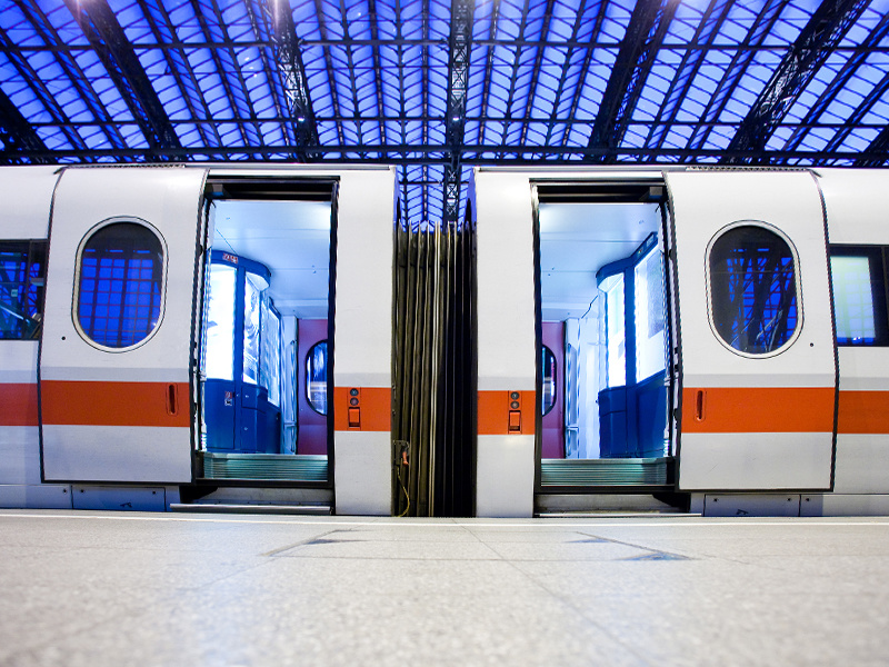 High-speed rail automatic doors