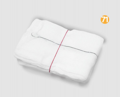 Lap Swab Red Thread Tied 5's Kraft PaperWrapped XRD Blister Sterile