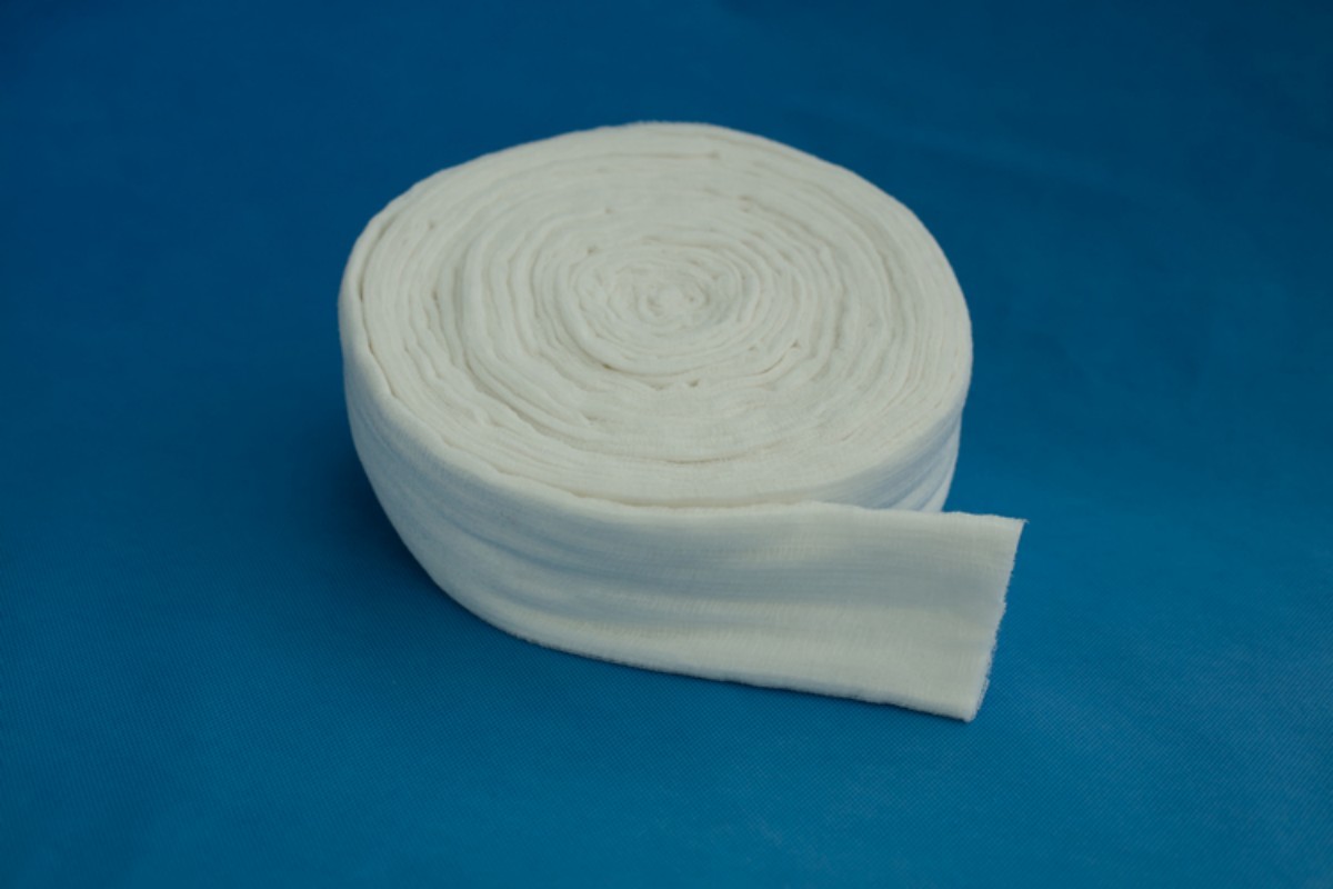 Defatted cotton roll