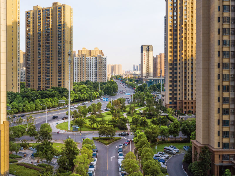 武汉后湖60万方商住综合体景观