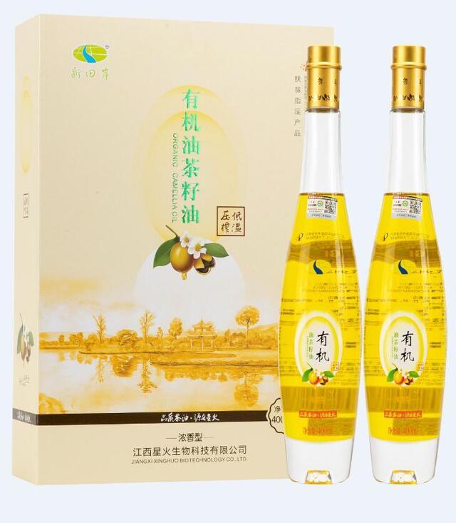 新田岸 油茶籽油（黃色禮盒）400mlx2