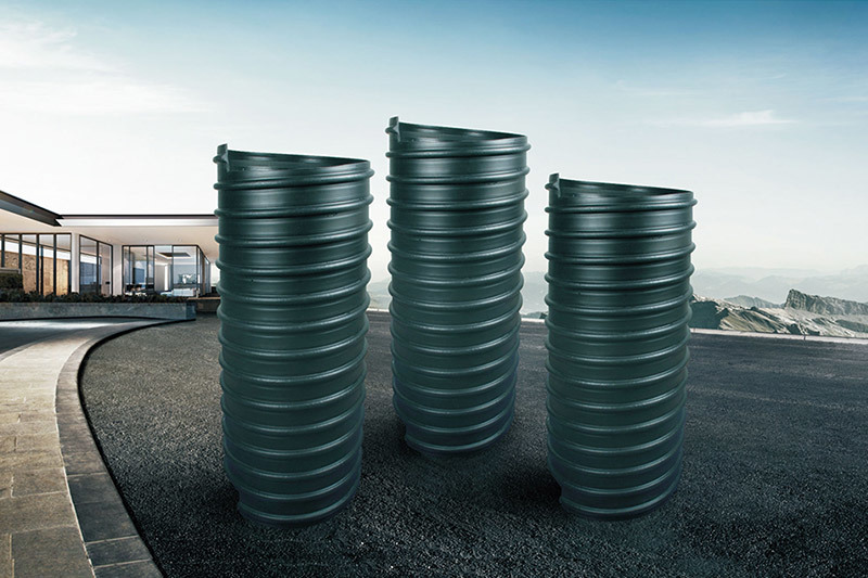 HDPE steel strip reinforced polyethylene spiral corrugated pipe