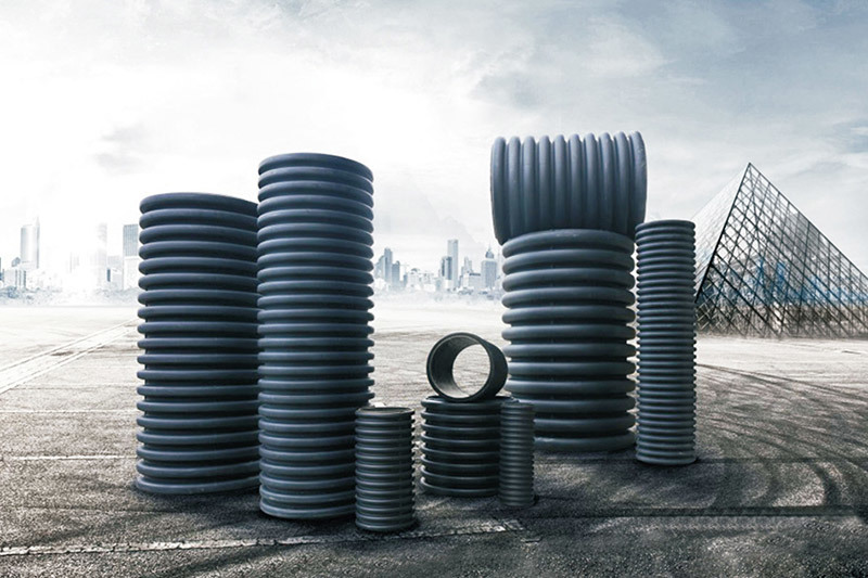 HDPE double-wall corrugated pipe