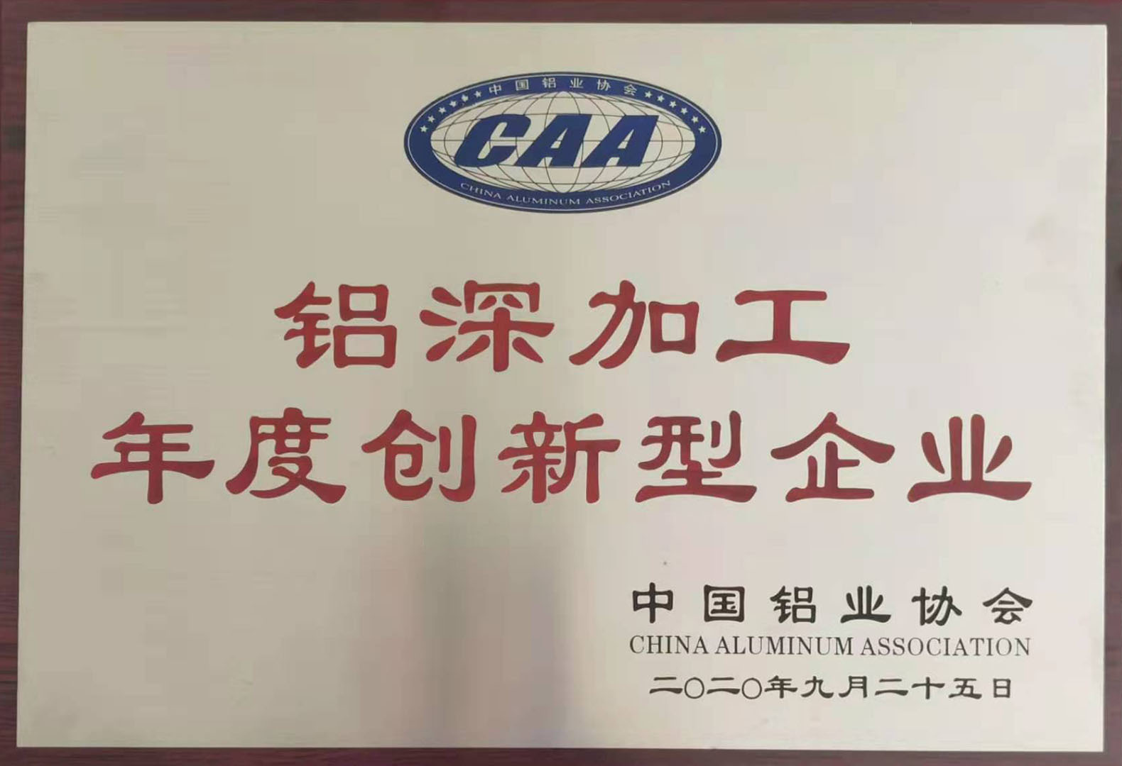 Annual Innovative Enterprise for Aluminum Deep Processing