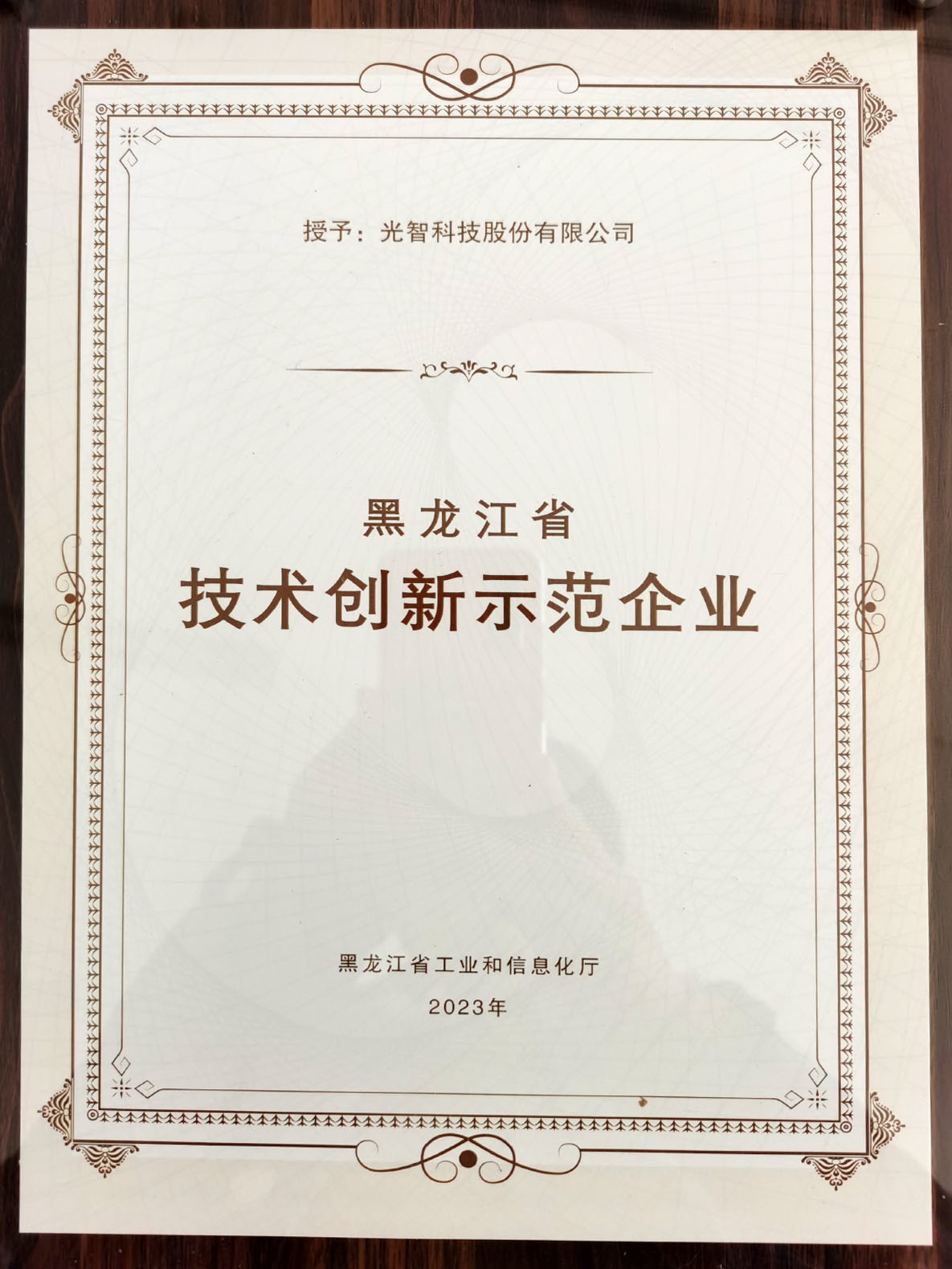 Heilongjiang Provincial Technological Innovation Demonstration Enterprise