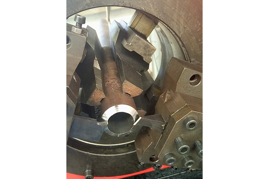高效平頭倒棱切斷機