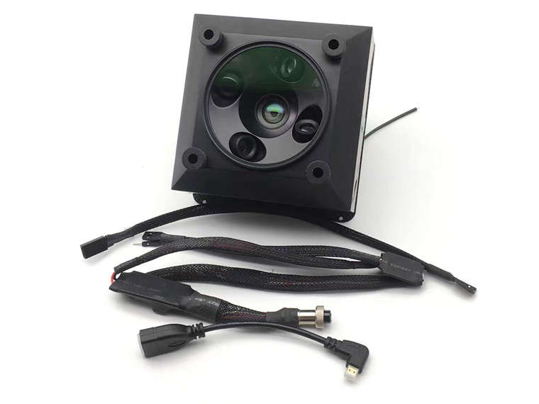 HF-UAV five-lens aerial survey