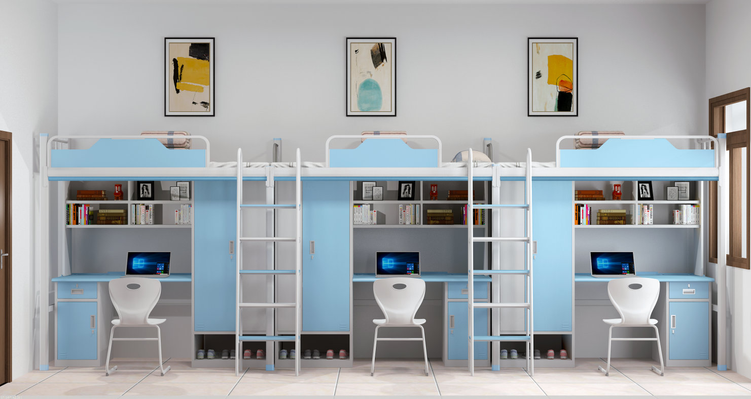 Six-person dorm bunk bed