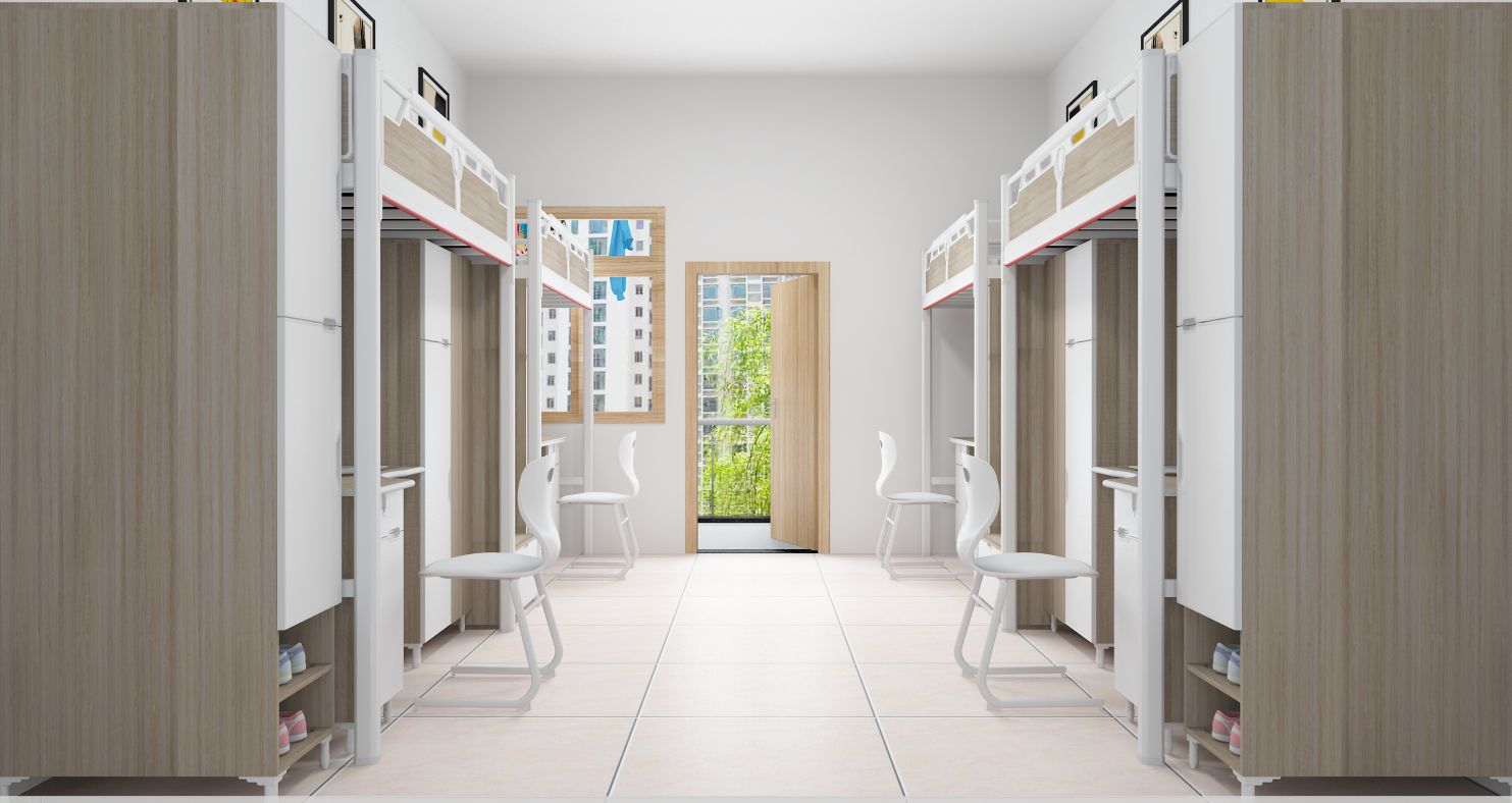Four-person dormitory apartment combination furniture