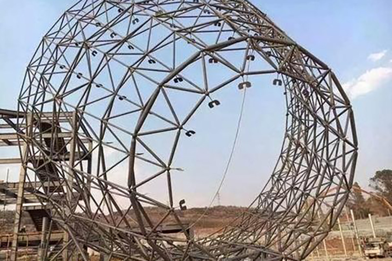 Steel grid structure