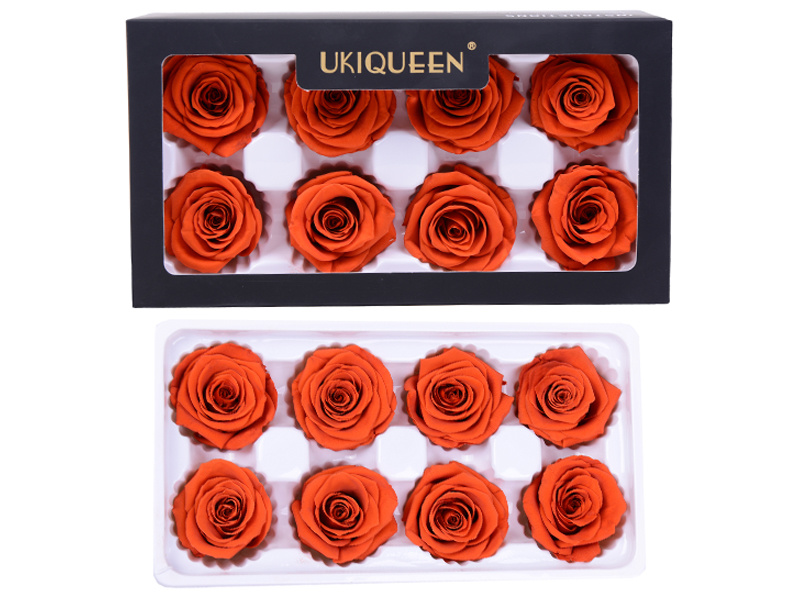 Factory A-grade preserved rose heads 4-5cm packed in box