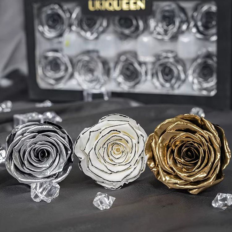 Gold/Silver Preserved Rose