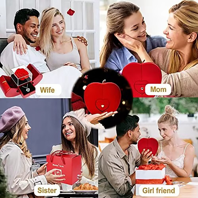 Preserved Rose Jewelry Gift Box Scene Application Picture