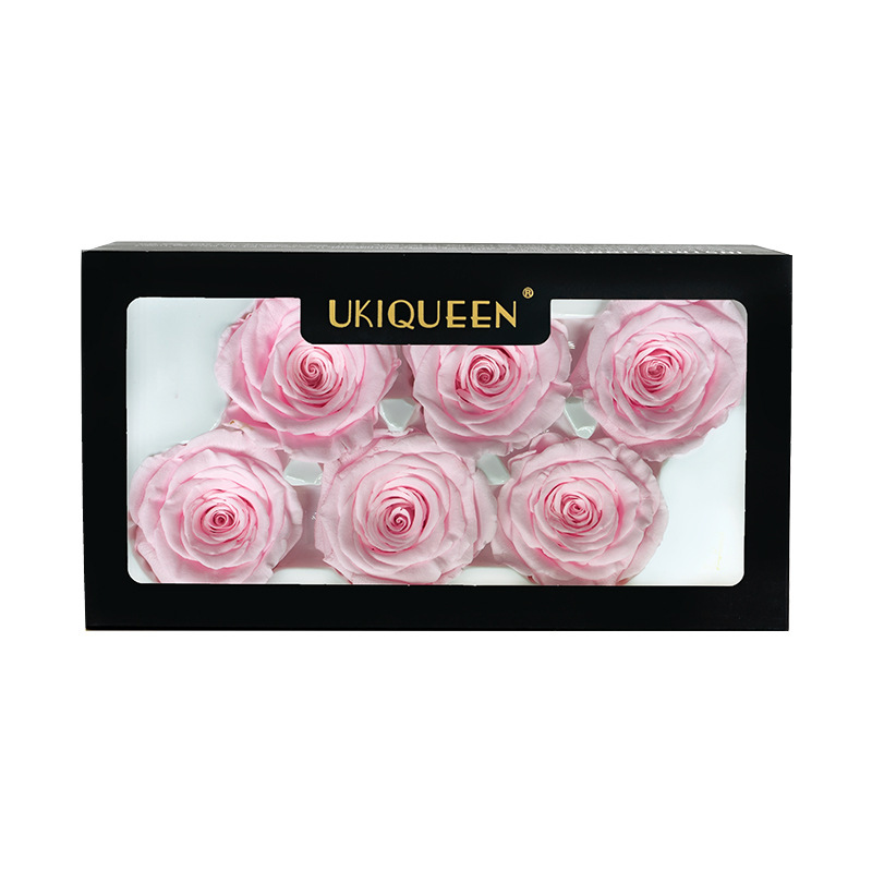UKIQUEEN 精美的粉色保鲜玫瑰礼盒