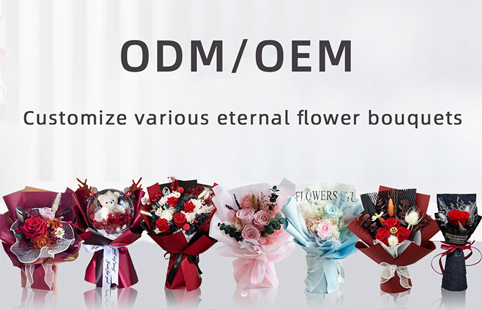 Preserved Rose bouquet, Valentine's Day and Mother's Day series, supporting OEM customization