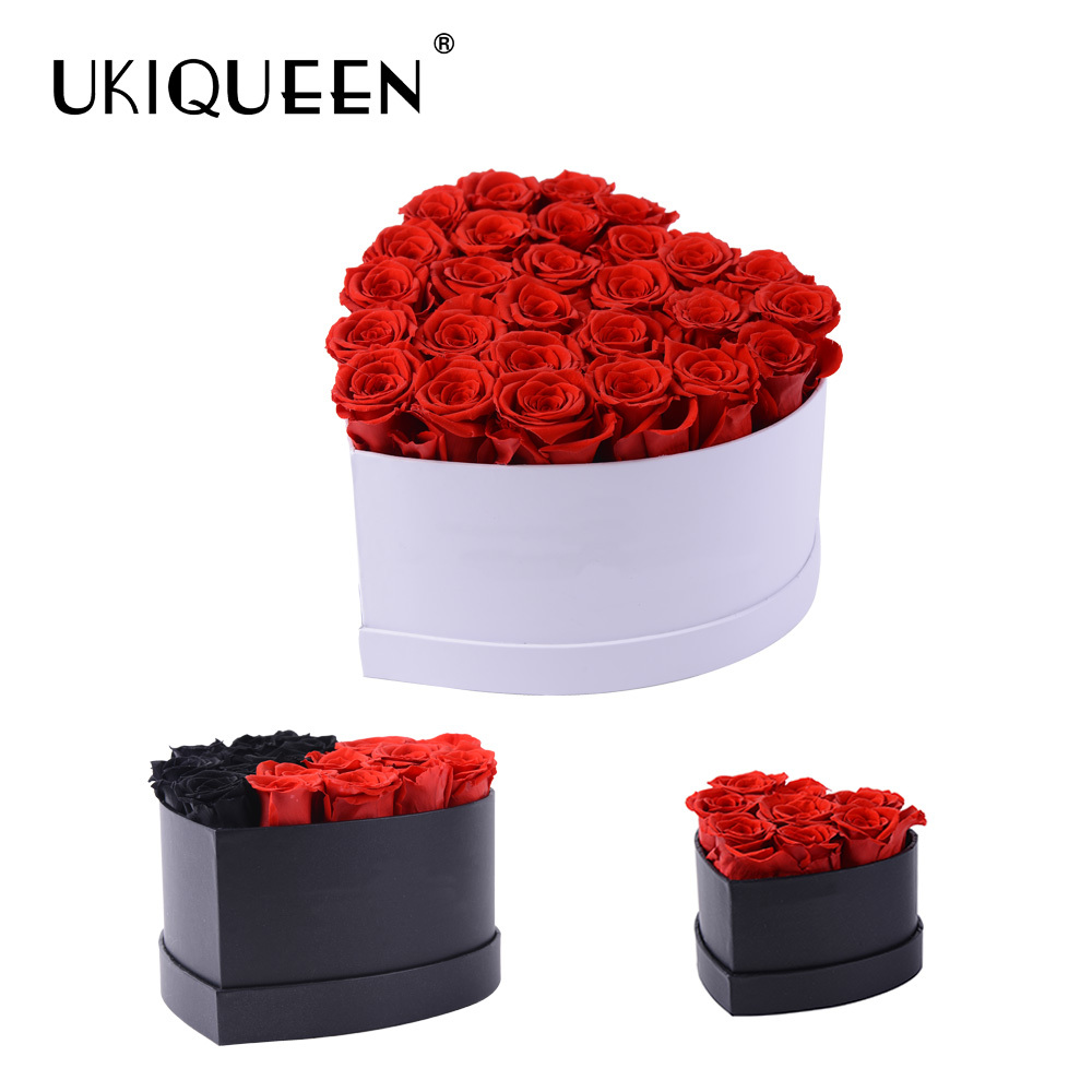 Heart-Shaped Preserved Rose Gift Box | Anniversary Flower Bulk