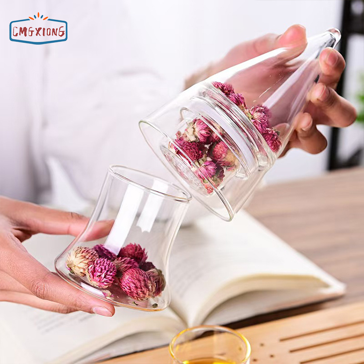Custom wholesale decorative handmade Christmas ornaments—luxurious tree-shaped glass jars