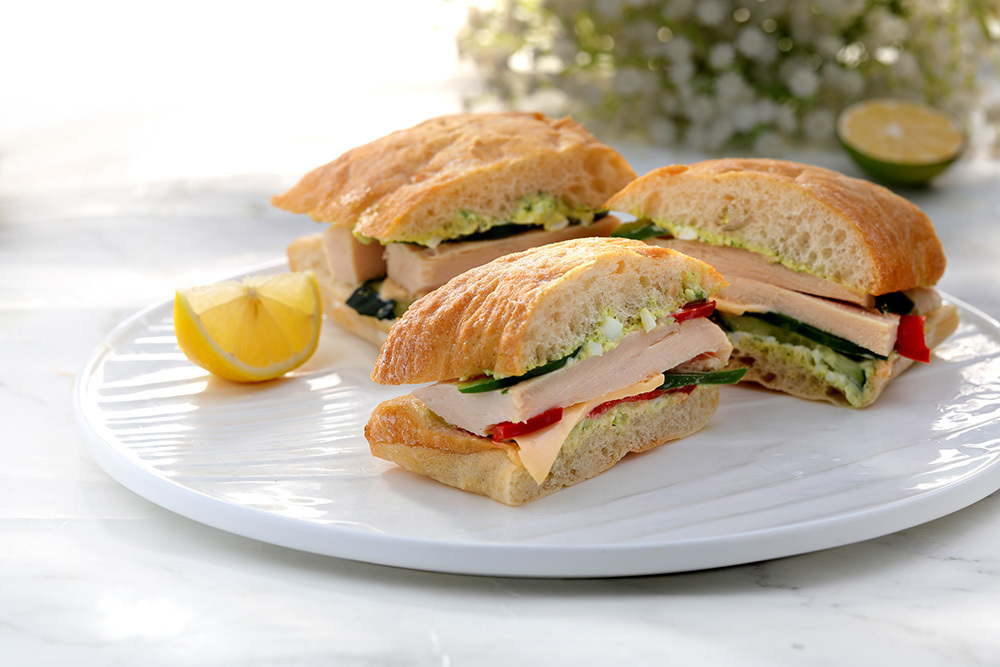 Chicken basil sandwich