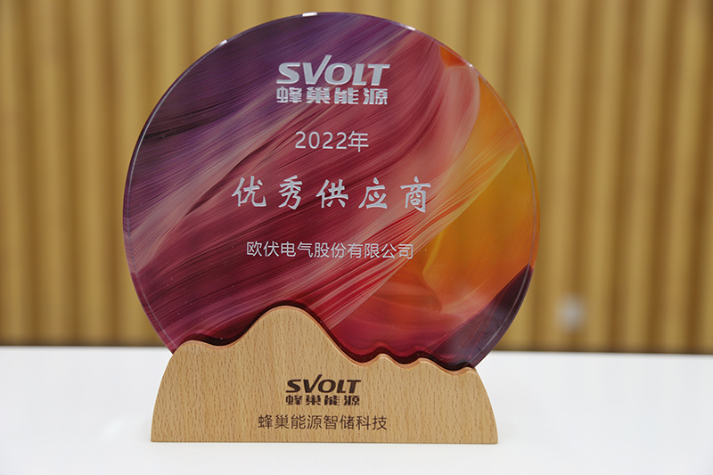 2022蜂巢能源优秀供应商奖