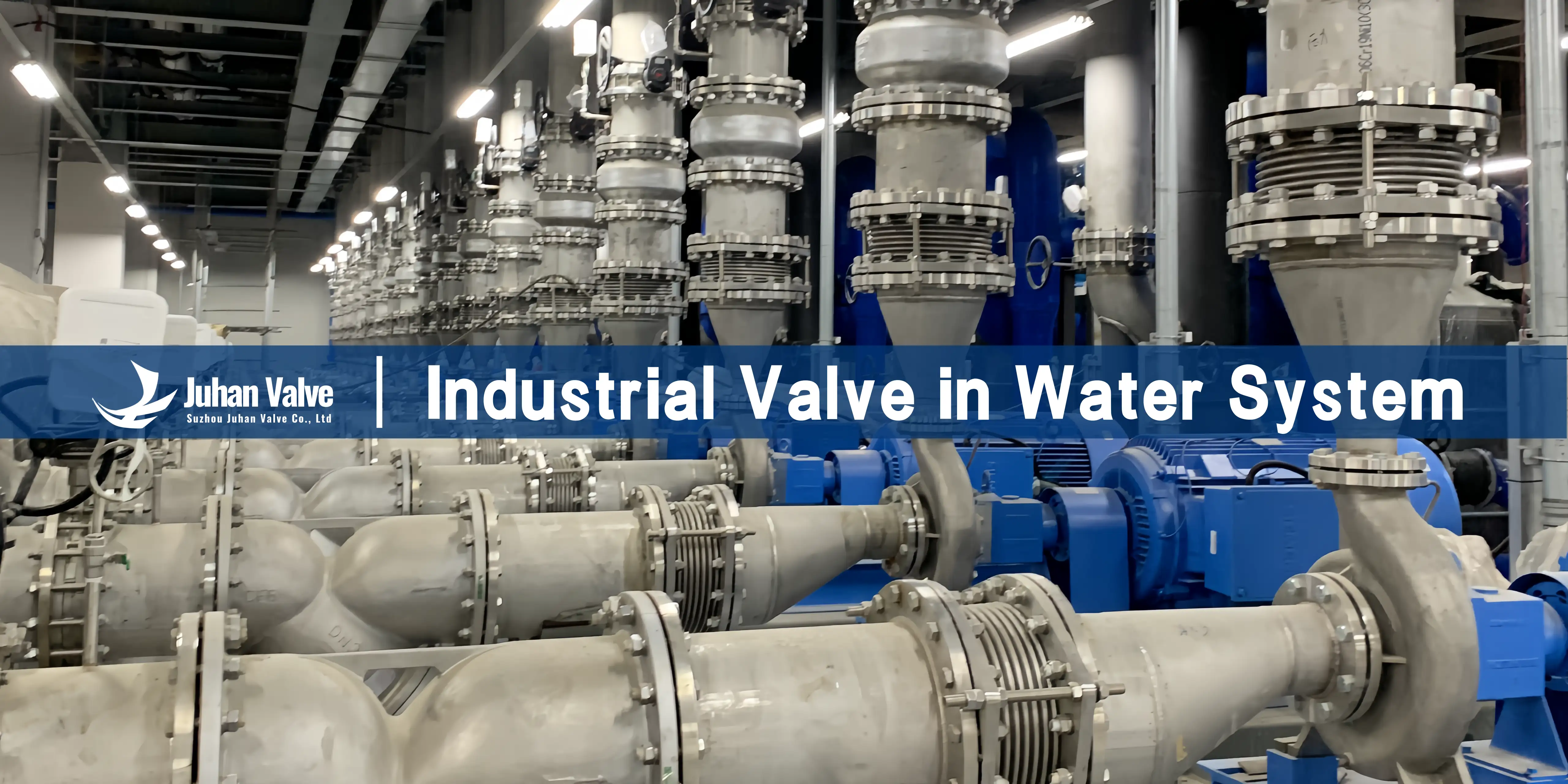 Industrial valve used in a clean water system