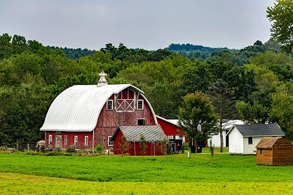 Steel structure farmhouse