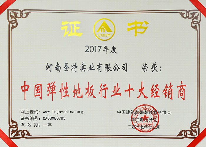 中國彈性地板行業(yè)十大經(jīng)銷商