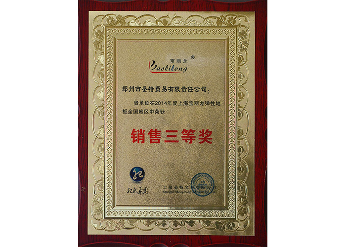銷售三等獎