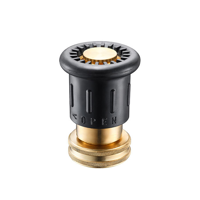 Brass Fog Nozzle  with Black Bumper