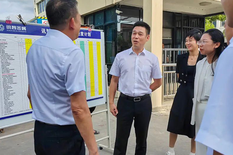 Du Niansheng, deputy secretary of the Yuhuan Municipal Party Committee and mayor, visited our company