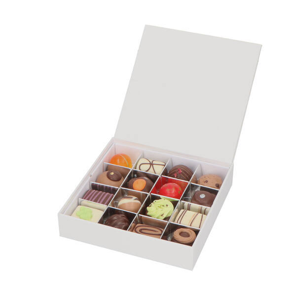 Chocolate Box for 16 pcs White