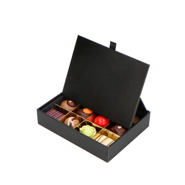 Chocolate Box for 12 pcs Black