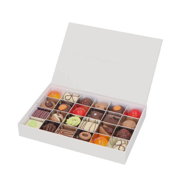 Chocolate Box for 24 pcs White