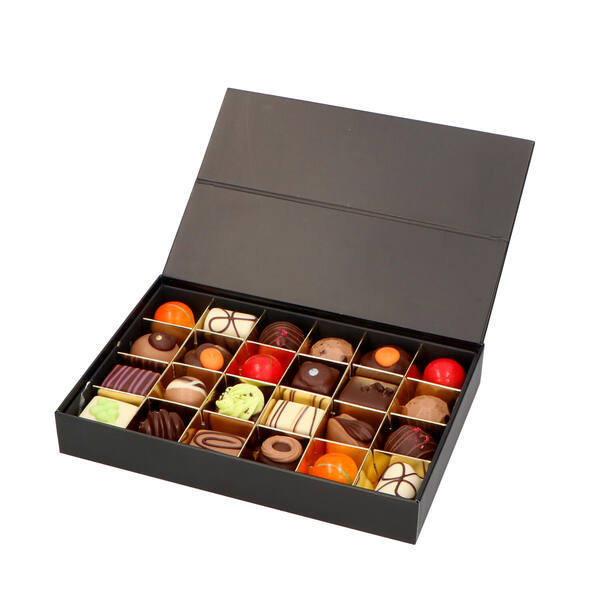 Chocolate Box for 24 pcs Black