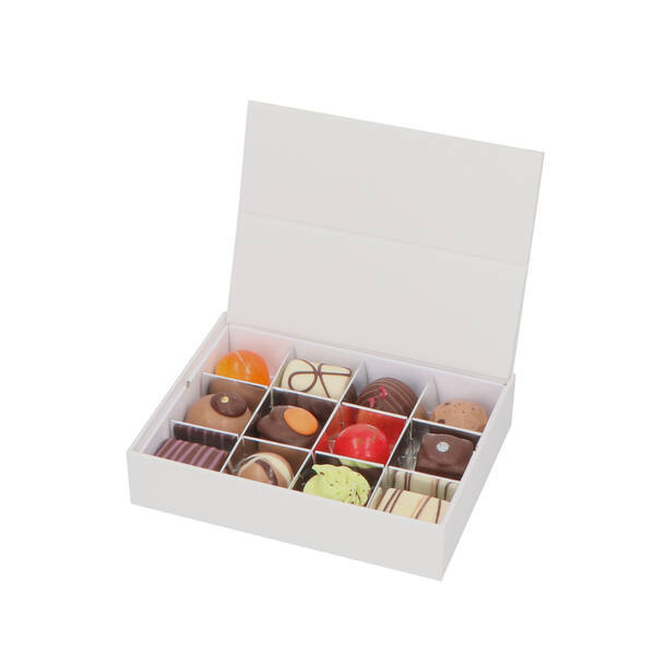 Chocolate Box for 12 pcs White