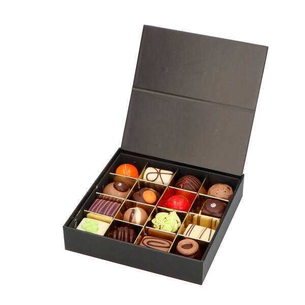 Chocolate Box for 16 pcs Black