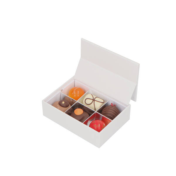 Chocolate box for 6 pcs white