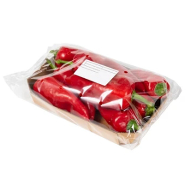 Multiple peppers tray packaging in flow pack