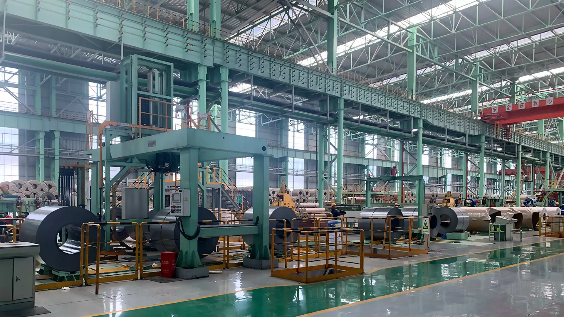 Specialized steel coil manufacturing workshop