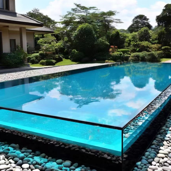 Acrylic thick plates for swimming pools