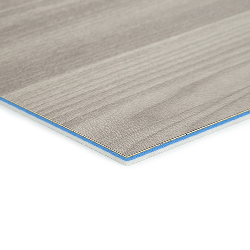 Sol PVC pour sports, surface en bois gris