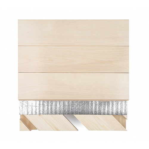 Hardwood sports flooring 45° skew laying