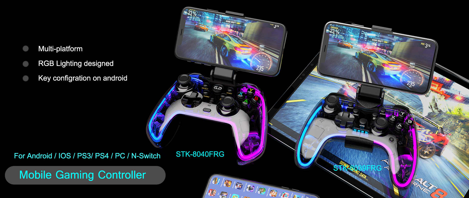 STK-8040FRG Mobile Gaming Controller