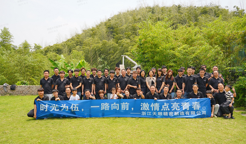 Company organized a team-building activity