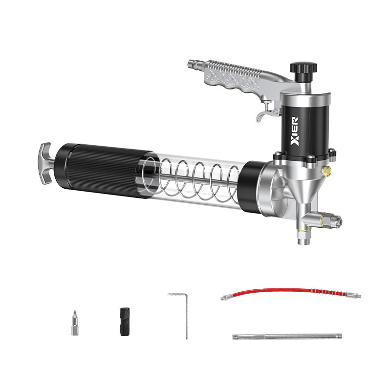 【Bulk Oil】F model transparent pneumatic continuous grease gun