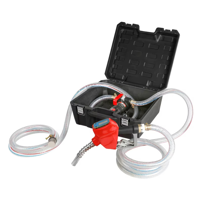 Oil pump toolbox with metering nozzle
