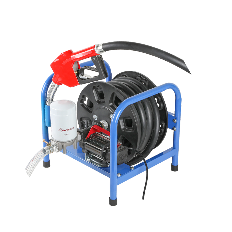 Diesel Reel Pump + Explosion-Proof Hose + Self-Sealing Nozzle set