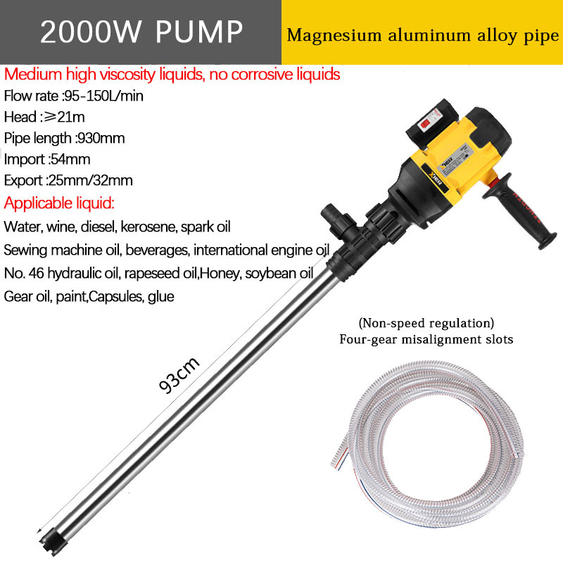 2000W pump +Medium high-viscosity liquid+Corrosive liquid