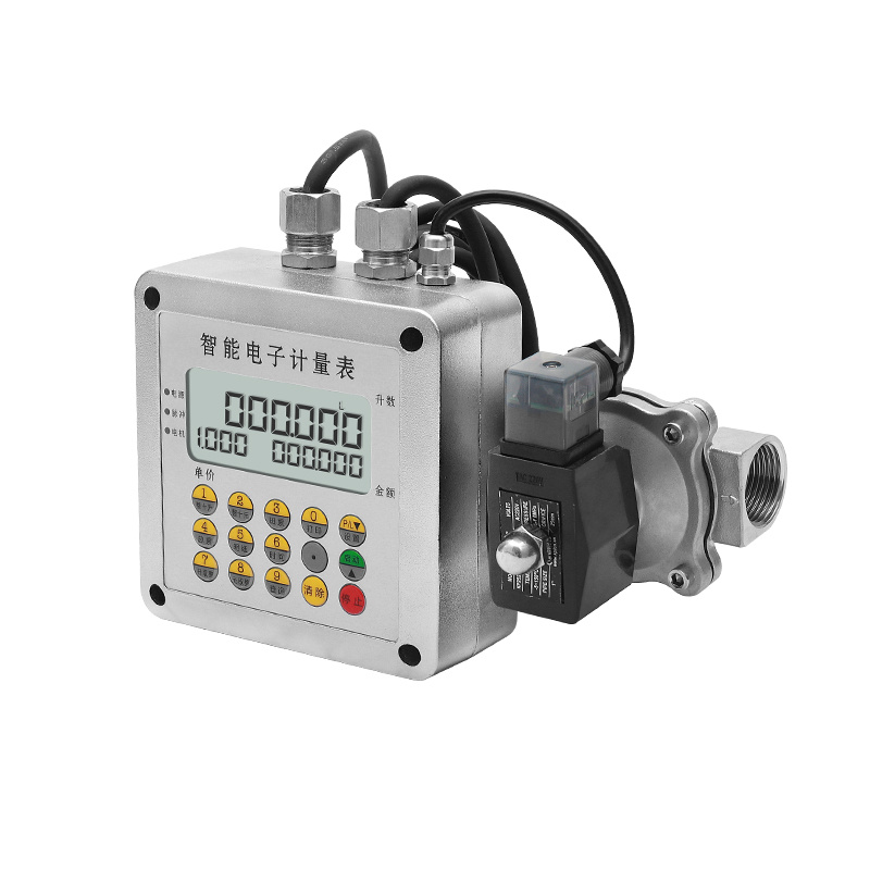 Stainless steel turbine metering system with copper solenoid valve